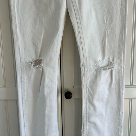 White Distressed Jeans - Picture 2 of 10